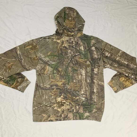 Realtree Advantage Classic Camo Hoodie Mens Pullover Sweatshirt L Hunting - Picture 6 of 6